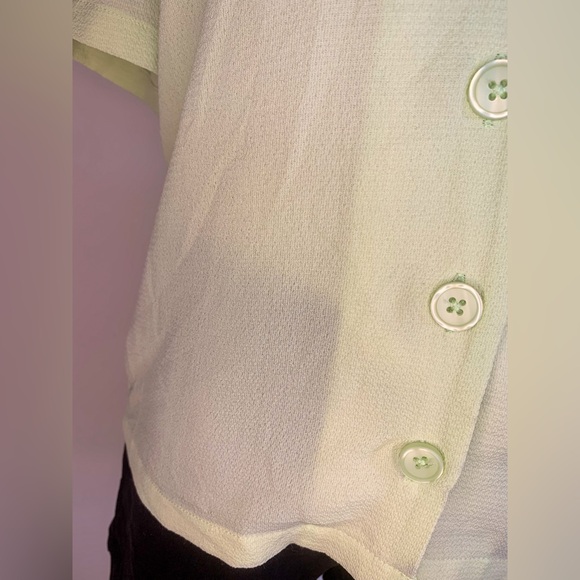 Twik Waffled Open Collar Lime Green Shirt - Picture 6 of 6